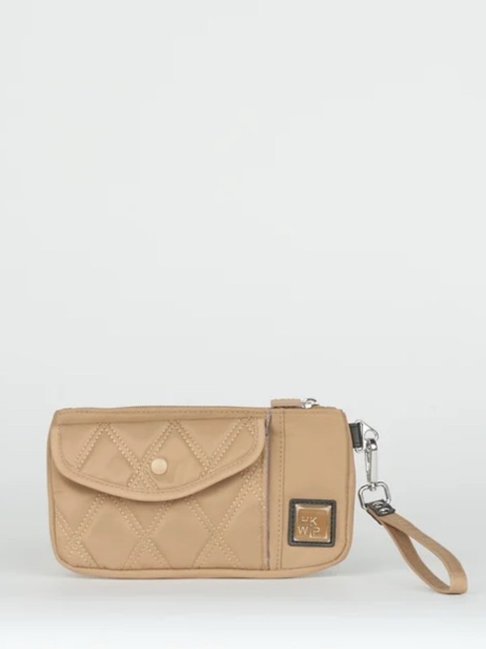 IHKWIP "On-the-Go" RFID WALLET WRISTLET - CAMEL
